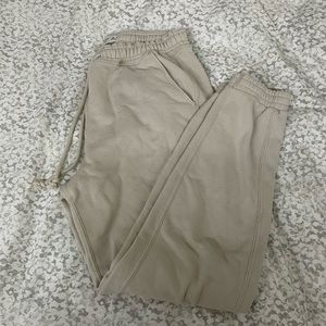Abercrombie tan sweat pants size Medium
